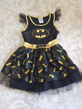 Batman Girls Black and Gold Batgirl Tutu Costume